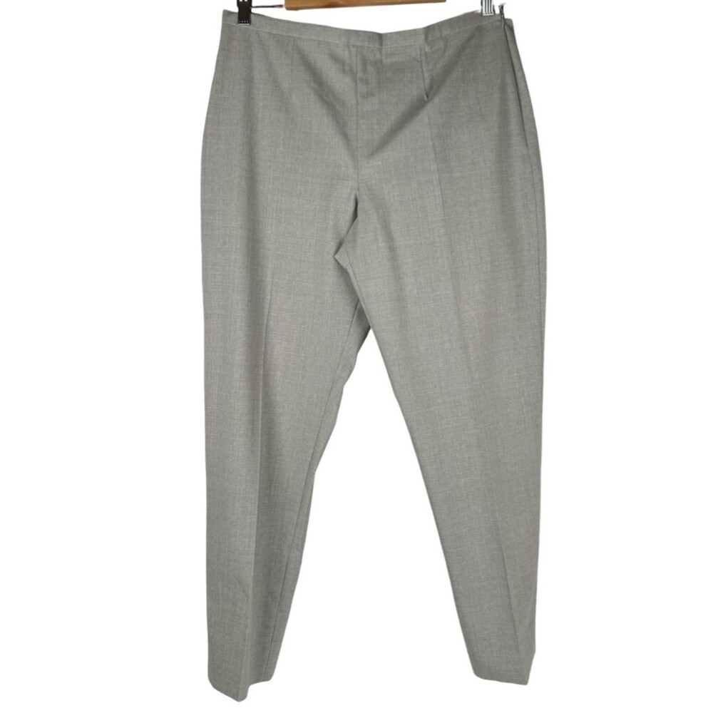 Brooks Brothers Gray Wool Tollegno Flat Front Office Dress Pants Women’s Size 10